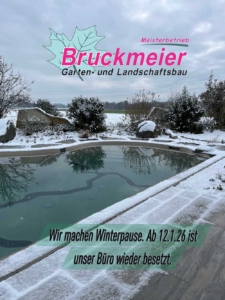Hinweis auf Winterpause
